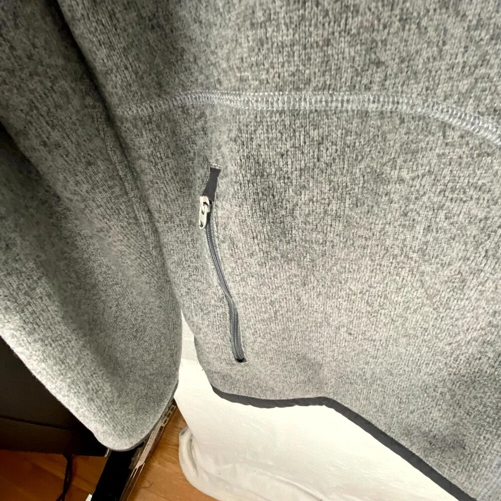 The North Face Fleece Jacket Men 2XL Gray Logo Gordon Lyons Long Sleeve Full Zip